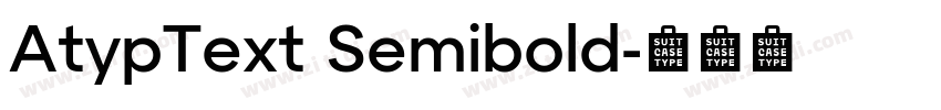AtypText Semibold字体转换